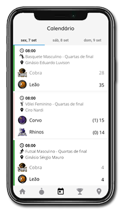 Calendário de jogos